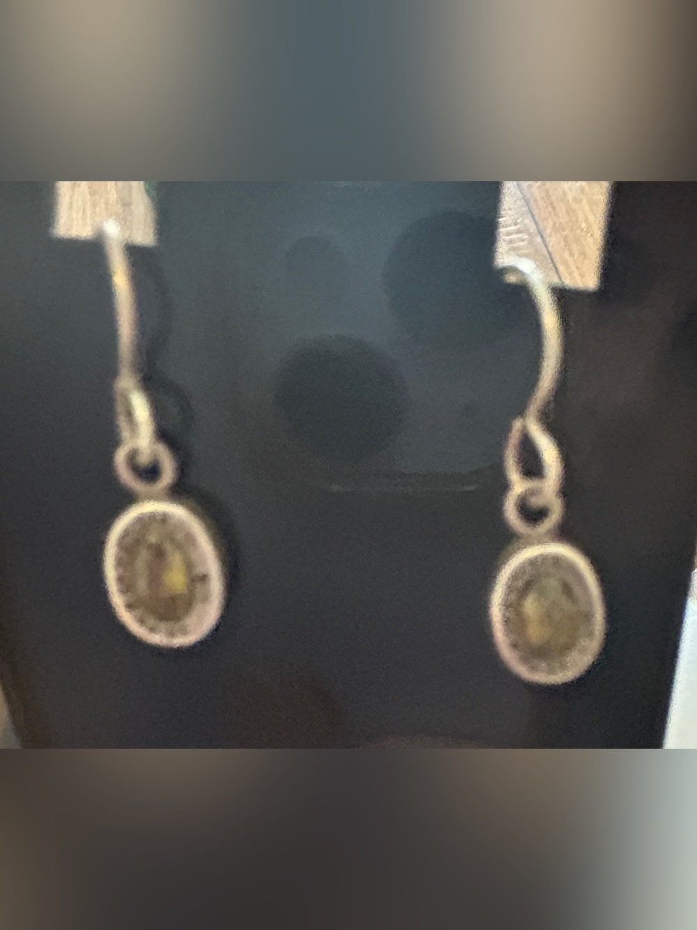 Sundance UTI  green stone and sterling earrings.